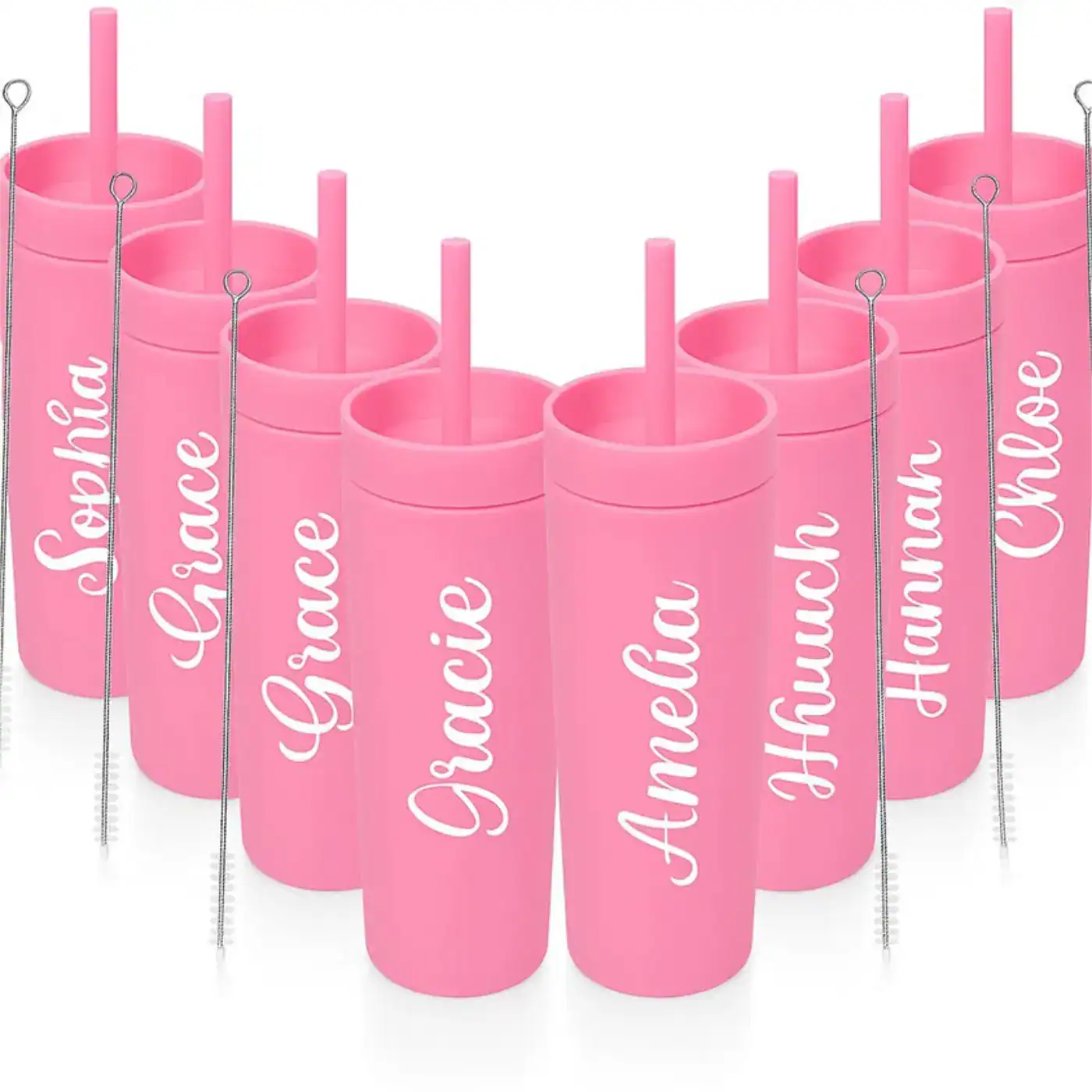 Personalised skinny tumbler for new bride | Custom Tumblers for Weddings, Parties, Events, Hen party bridal bottle