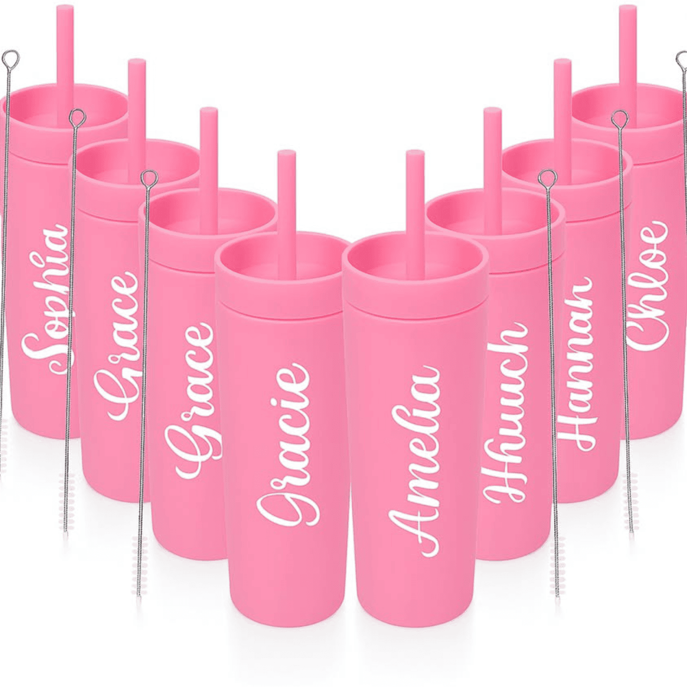 Personalised skinny tumbler for new bride | Custom Tumblers for Weddings, Parties, Events, Hen party bridal bottle