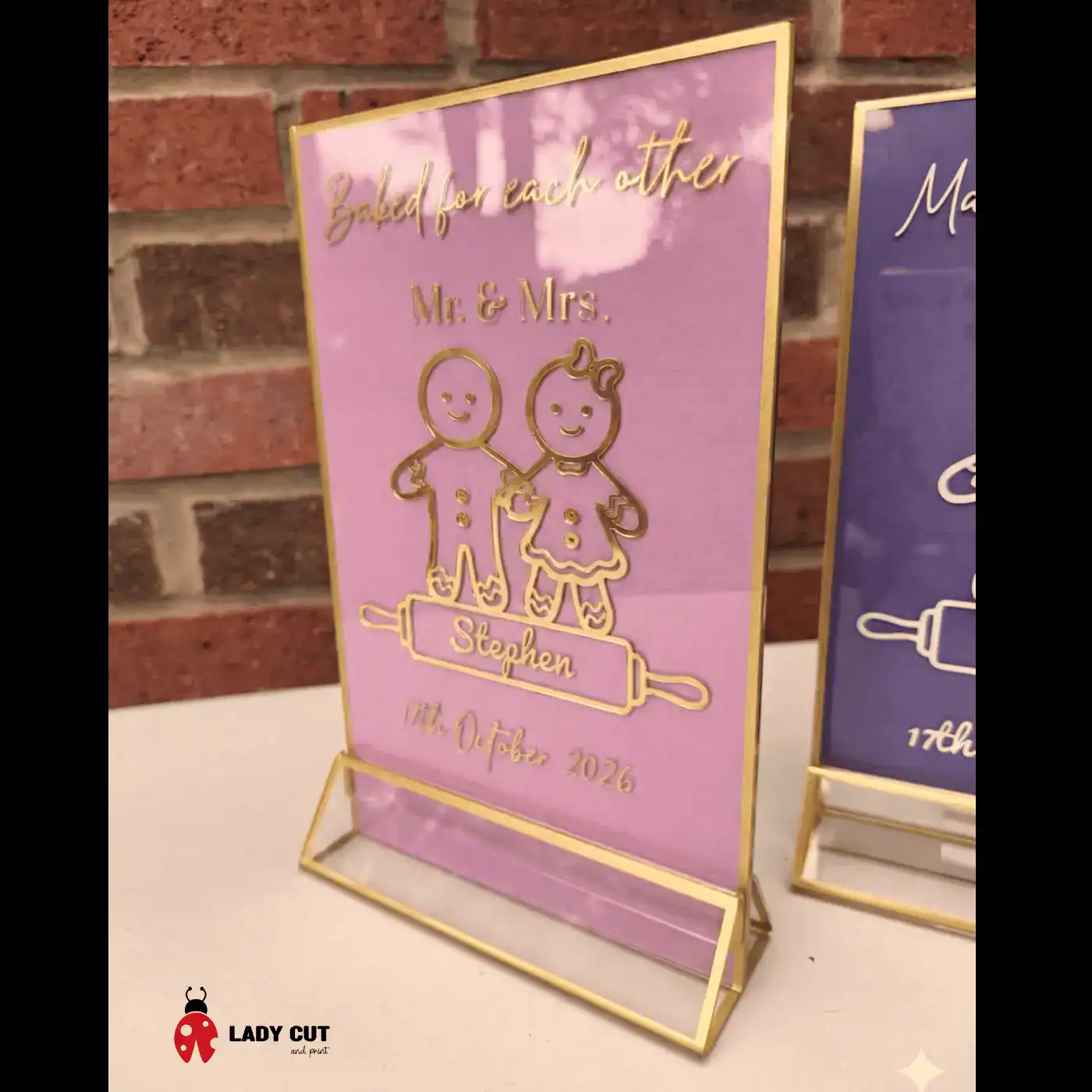 A5 Acrylic Sign for Showcasing Business Social Media Details