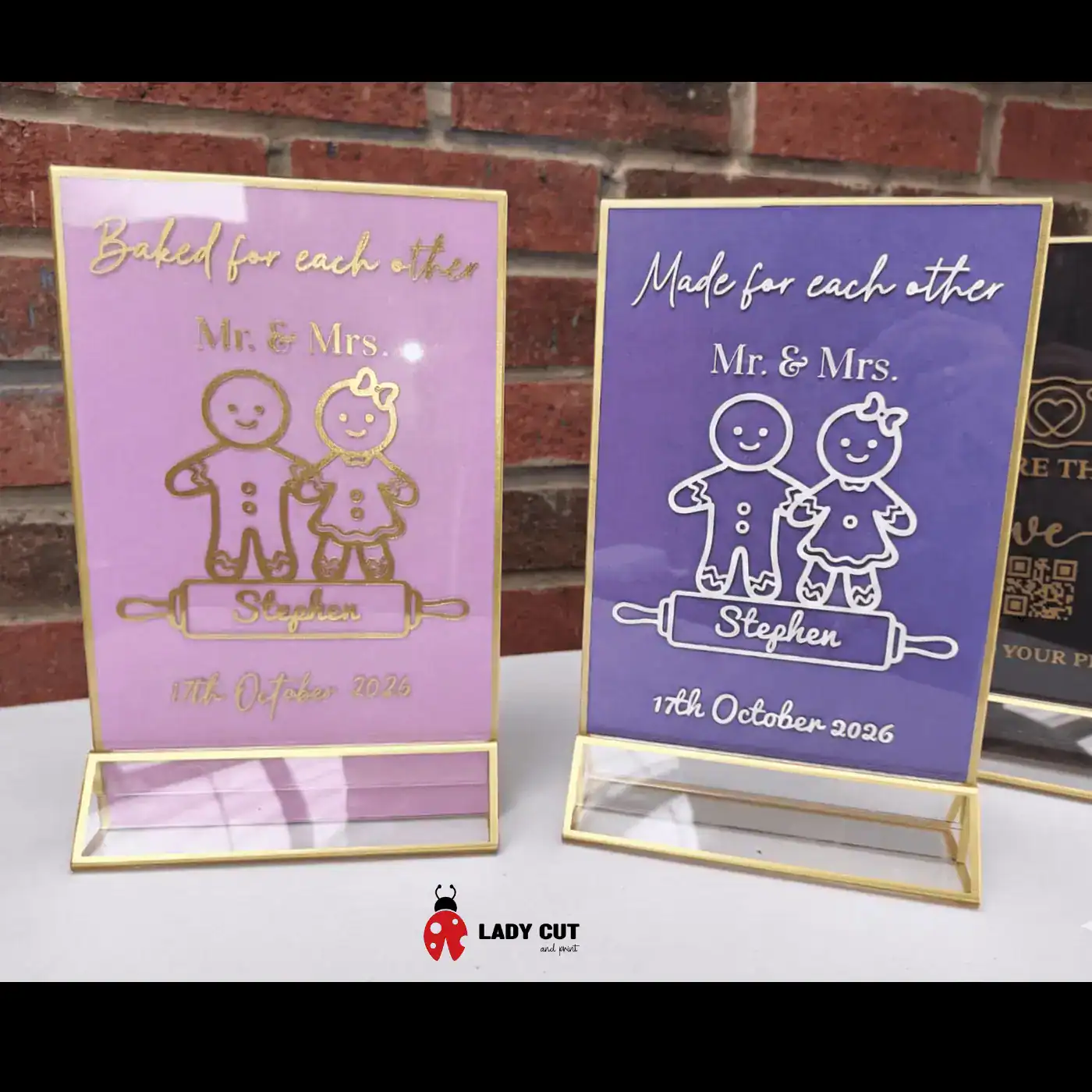 Mr. and Mrs. Acrylic sign for weddings and gifts