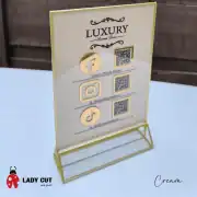 A5 Acrylic Sign for Showcasing Business Social Media Details