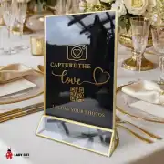 Capture the  love Acrylic Sign – Share the love Sign – for Weddings – Premium Quality