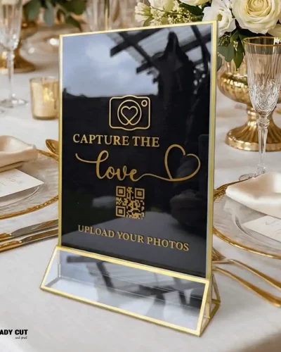 Capture the  love Acrylic Sign – Share the love Sign – for Weddings – Premium Quality