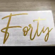 50-65CM – Vinyl decal sticker personalised – for weddings , balloons, birthdays, boards