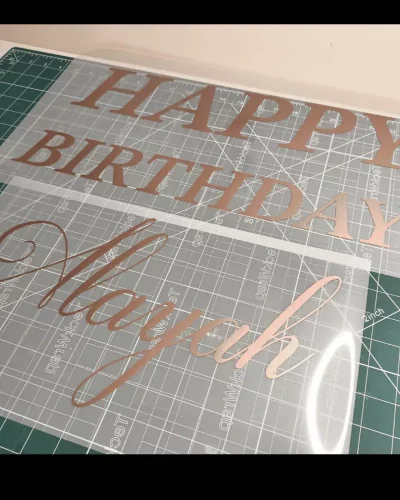 50-65CM – Vinyl decal sticker personalised – for weddings , balloons, birthdays, boards