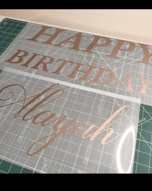 50-65CM – Vinyl decal sticker personalised – for weddings , balloons, birthdays, boards