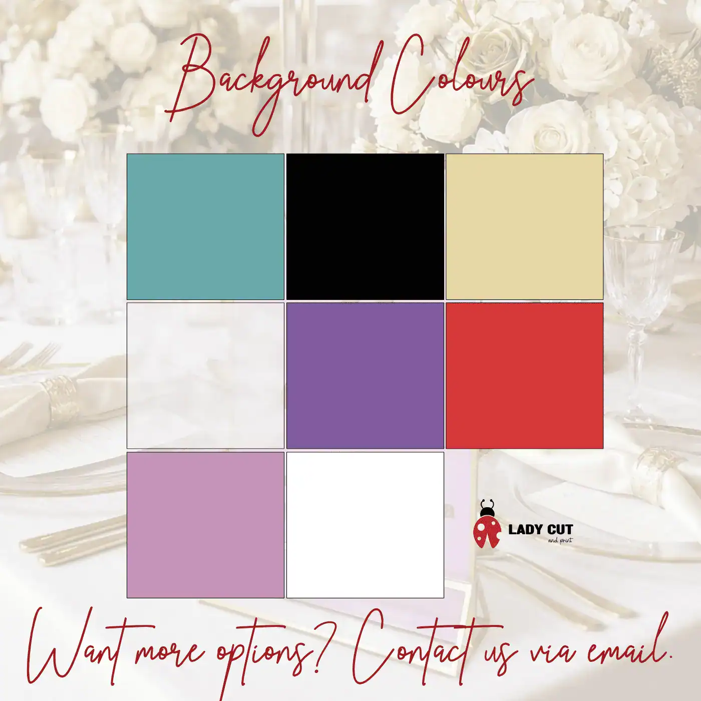 10 Personalised Wedding table numbers, Seating numbers – 1 to 10  – Wedding decoration supplies