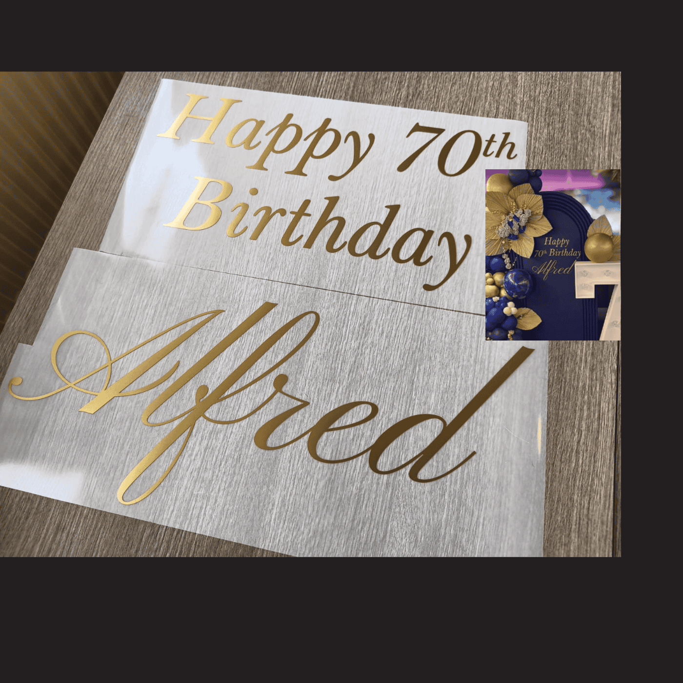 40-75CM – Vinyl decal sticker personalised