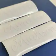 BUNDLE – 15 NAMES – up to 12cm – Vinyl decal sticker personalised – for cups, balloons, party bags, personalisation