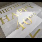 30-45CM – Vinyl decal sticker personalised – for weddings , balloons, birthdays, boards