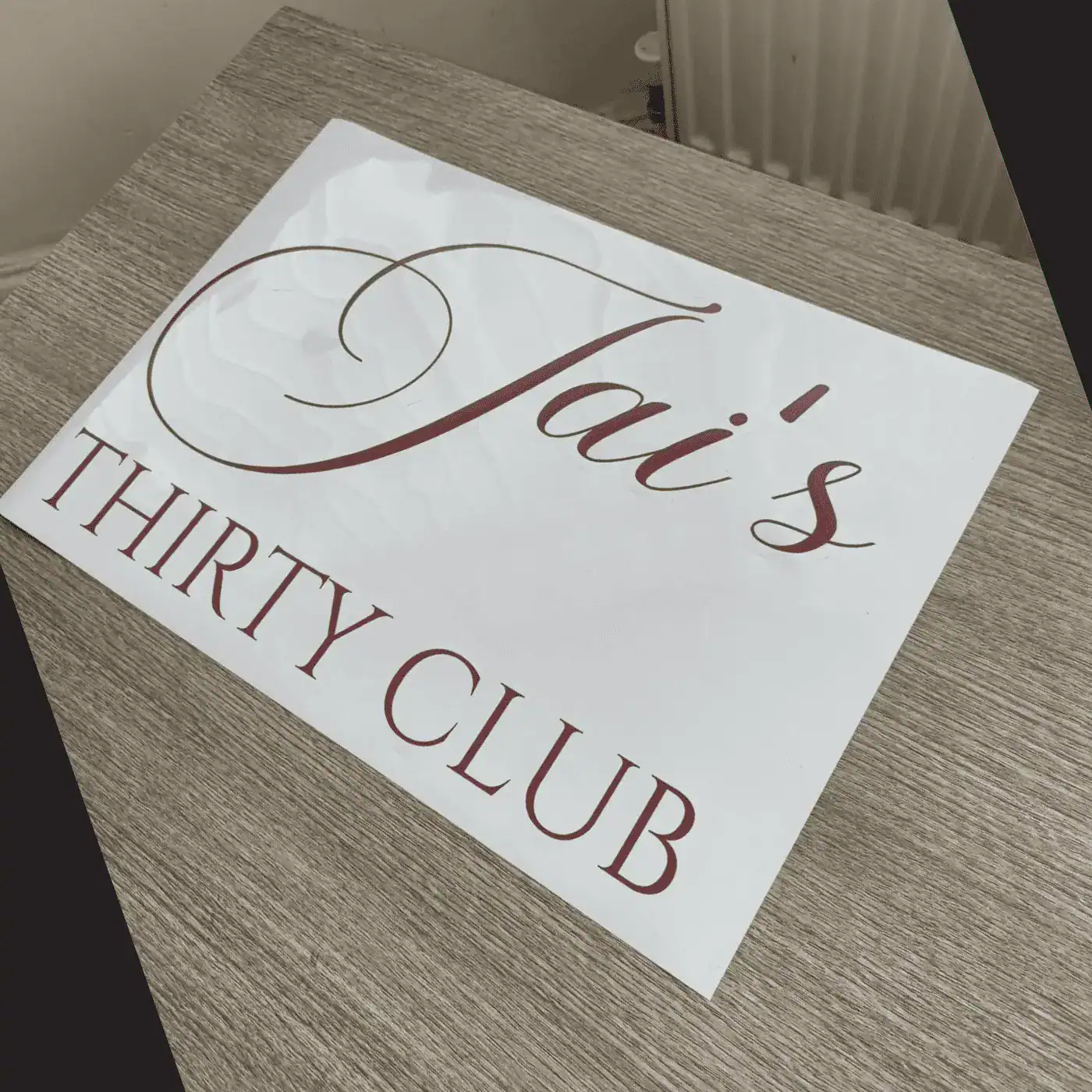 40-75CM – Vinyl decal sticker personalised