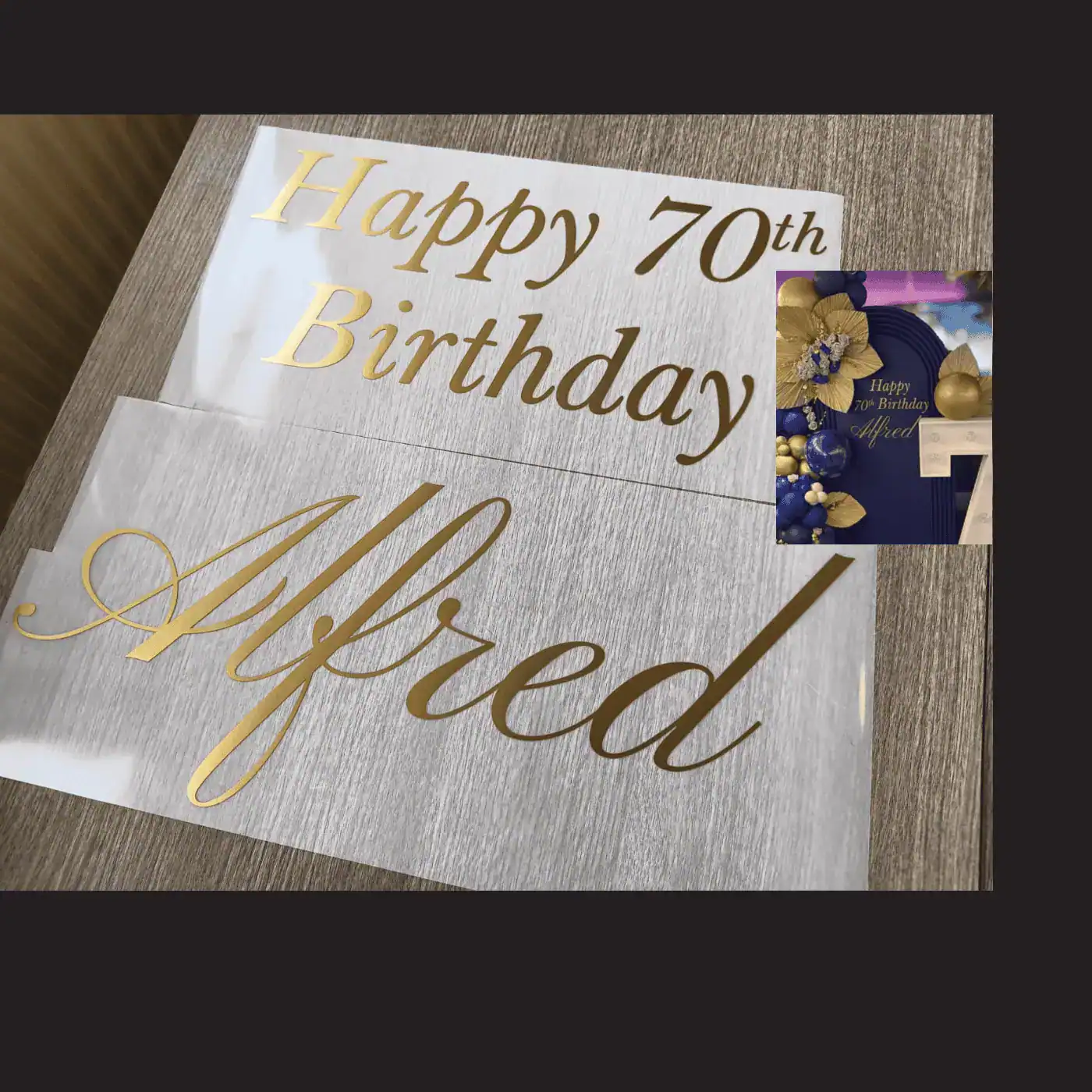 40-75CM – Vinyl decal sticker personalised