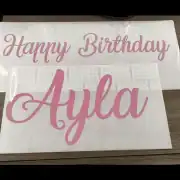 30-45CM – Vinyl decal sticker personalised – for weddings , balloons, birthdays, boards