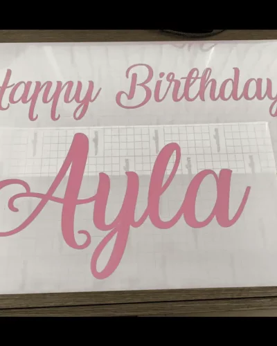 30-45CM – Vinyl decal sticker personalised – for weddings , balloons, birthdays, boards