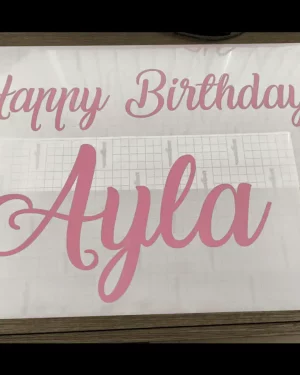 30-45CM – Vinyl decal sticker personalised – for weddings , balloons, birthdays, boards