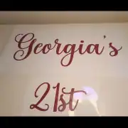 30-45CM – Vinyl decal sticker personalised – for weddings , balloons, birthdays, boards