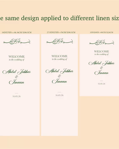 Welcome iron on vinyl sticker for linen or fabrics