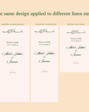 Welcome iron on vinyl sticker for linen or fabrics