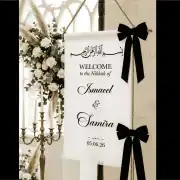 Welcome iron on vinyl sticker for linen or fabrics