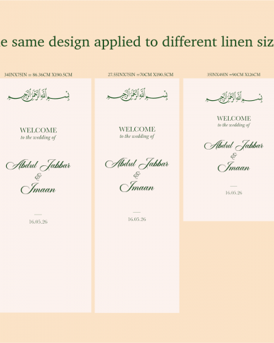 Welcome iron on vinyl sticker for linen or fabrics