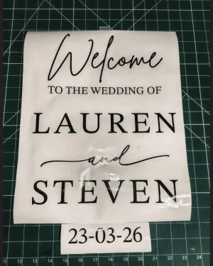 Wedding Welcome Sticker