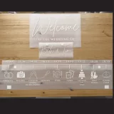Wedding Timeline vinyl decal sticker