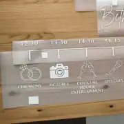 Wedding Timeline Vinyl Decal Sticker
