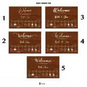 Wedding Timeline Vinyl Decal Sticker